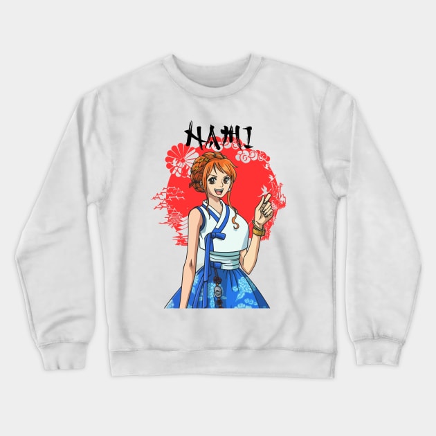 Nami One Piece Fashion Crewneck Sweatshirt by KDungUniversal